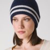 Accessoires LES COPAINS | Bonnet Beanie En Cachemire Melange Blunavy