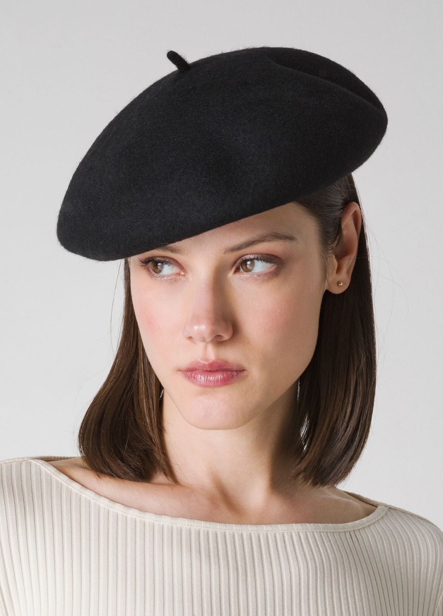 Accessoires LES COPAINS | Beret En Laine Nero